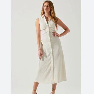 NEW ASTR the Label Back Cutout Sleeveless Midi Dress Size Medium